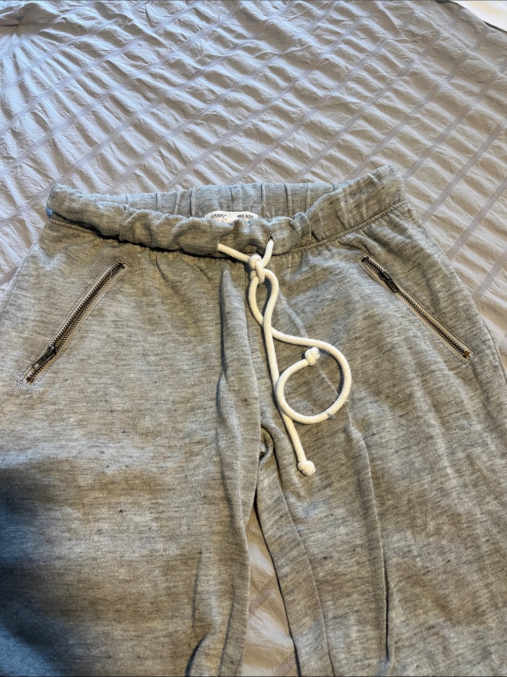 Grayson Threads Light Gray Drawstring Joggers - Picture 2 of 4
